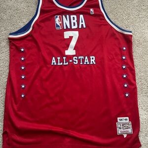 Karl Malone Jersey Mitchell & Ness Red Hardwood Classics Jersey